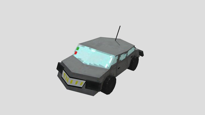low poly car 3D Model