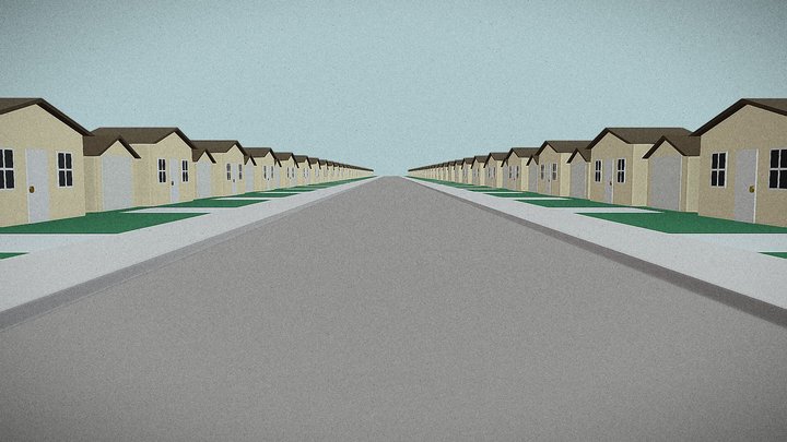 Neighborhood (Liminal Space) 3D Model