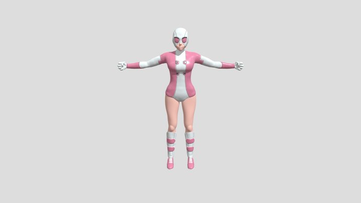Gwenpool (organic forms) 3D Model