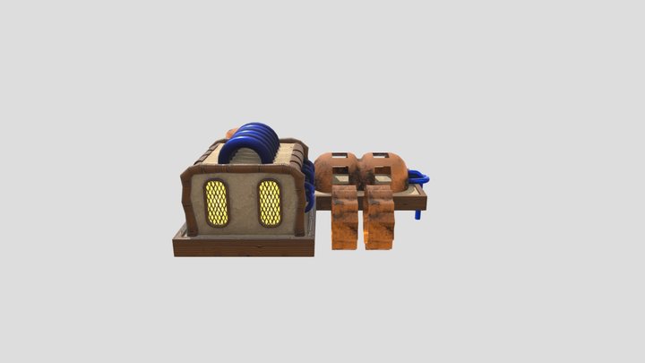 WaterWheel 3D Model