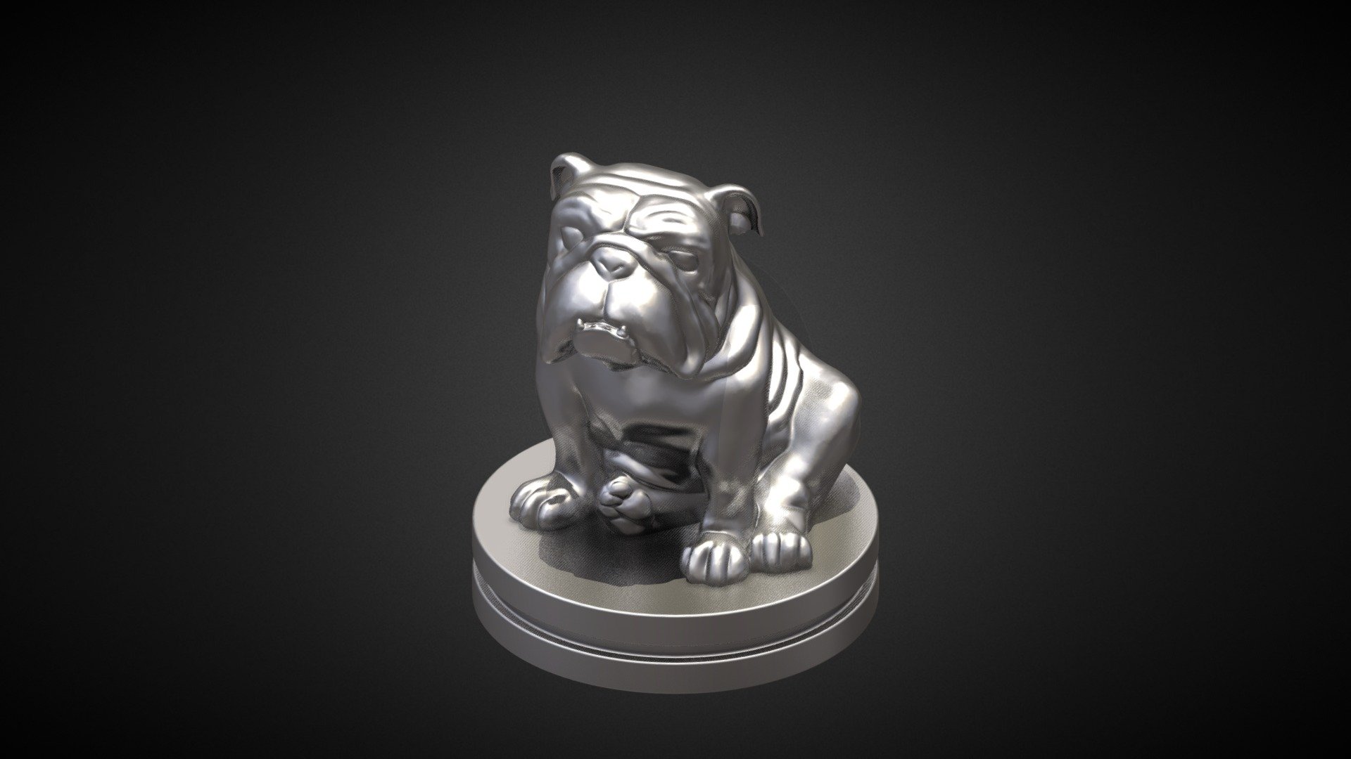 Bulldog Statue 3D Print - 3D model by Seher 3D Studio (@seher3d