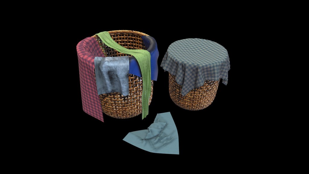 Baskets with Cloth