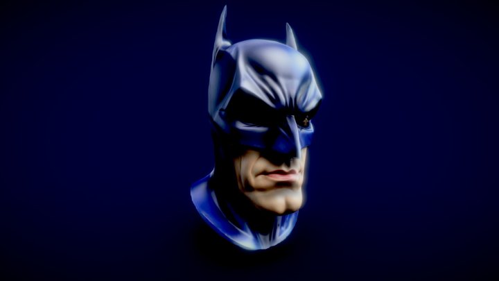 Batman Head Sculpt 3D Model