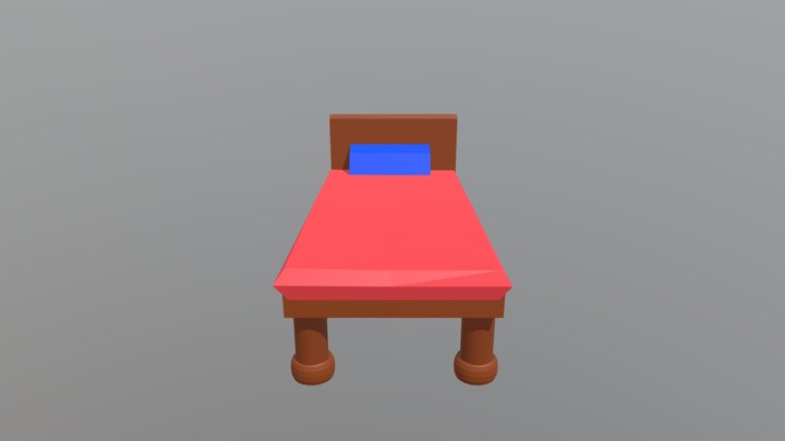 Elysium Single Bed 3D Model