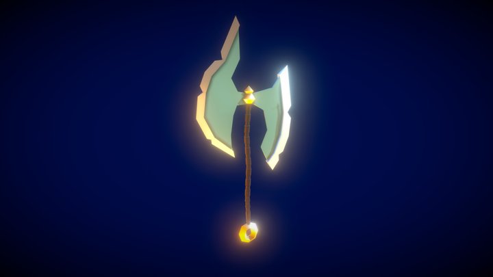 Hacha - Axe Low Poly 3D Model