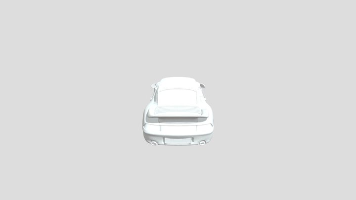 Porsche 911 993 Turbo Low-poly – Modello 3D gratuito STL