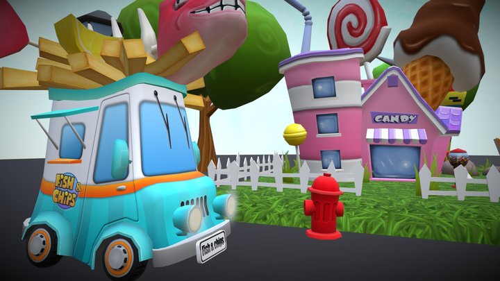 Amusement Park final 3D Model