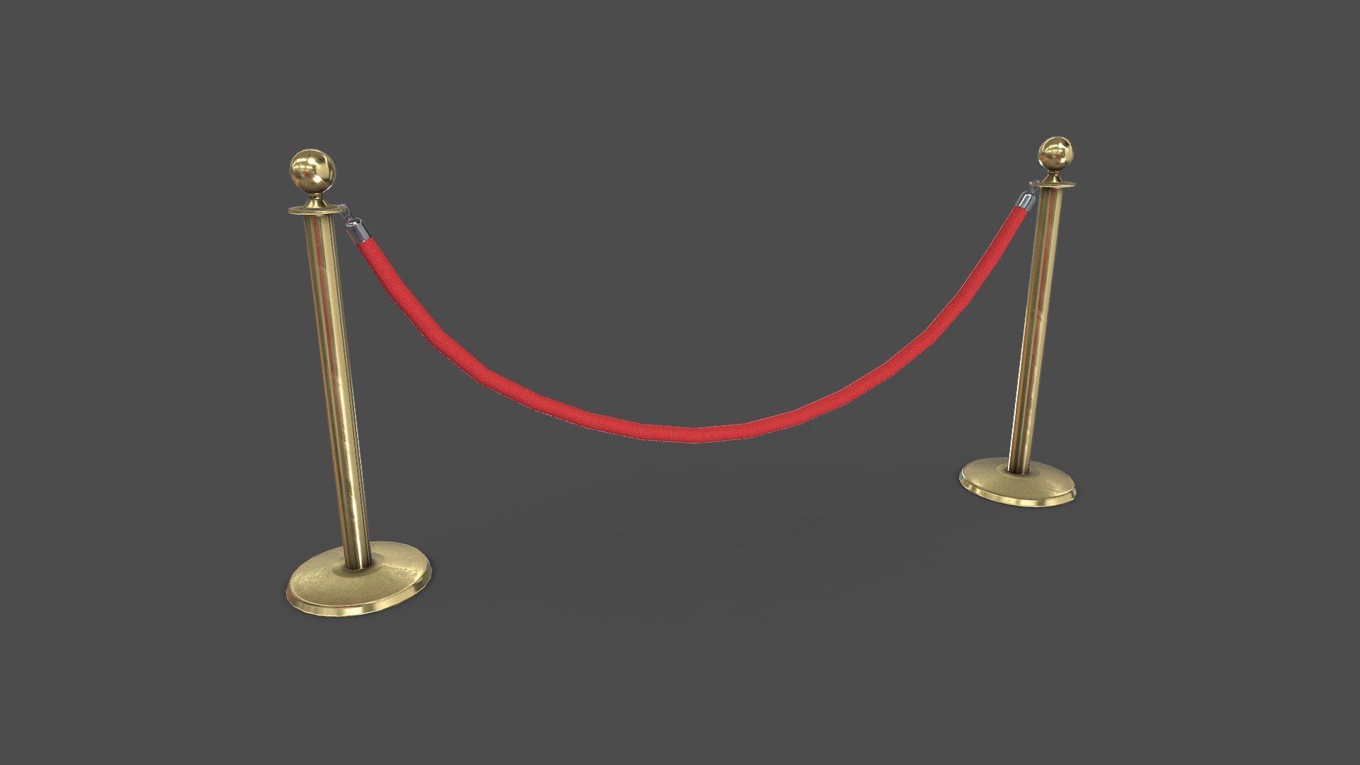 Rope Barrier - Download Free 3D model by MaX3Dd [72f49af] - Sketchfab
