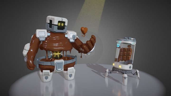 Chocolate Knight. Draft 3D Model