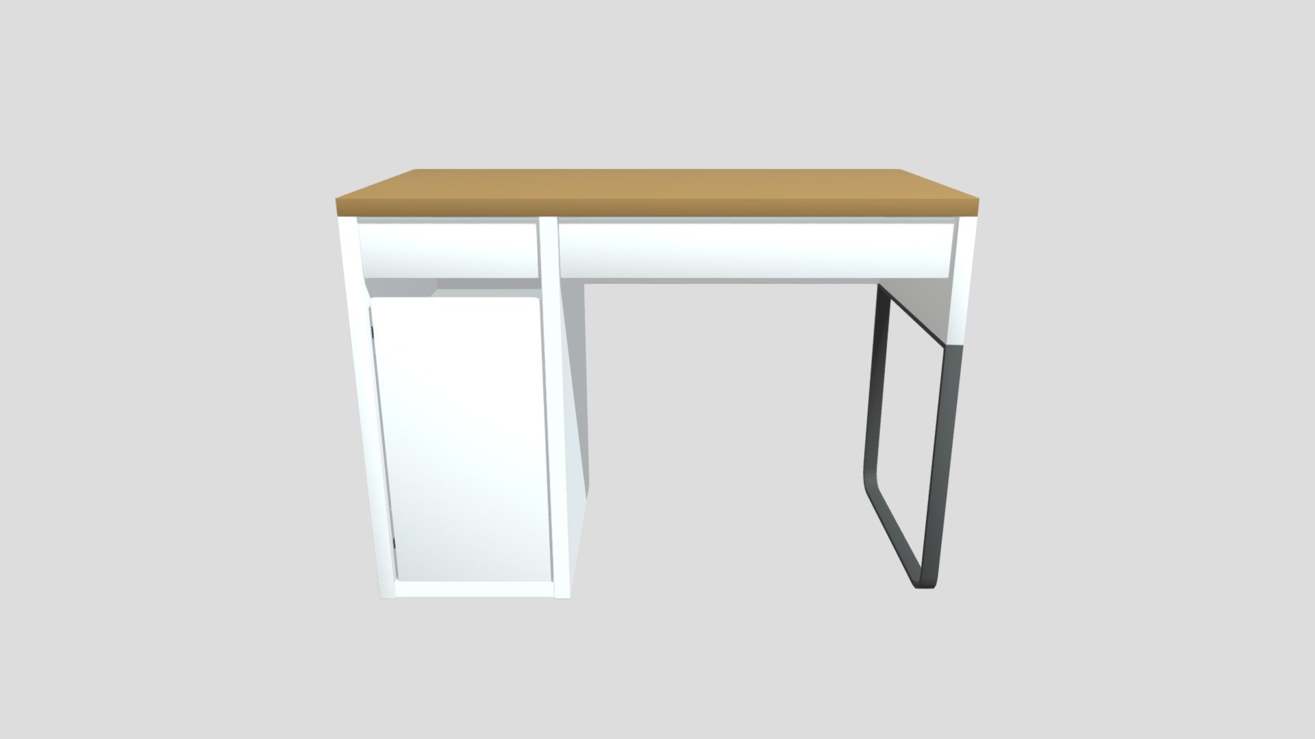 Ikea Mickie Desk Download Free 3D model by CDcruz [72f4f95] Sketchfab