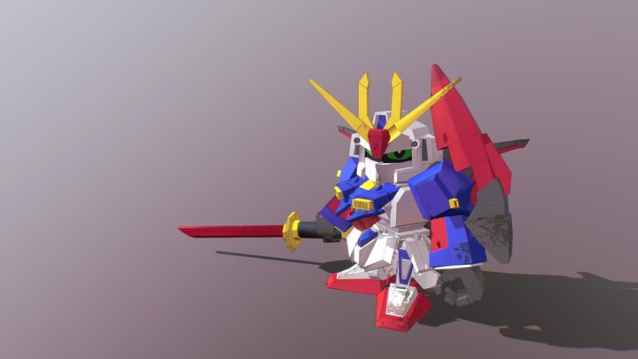 SD Gundam Zeta 3D Model