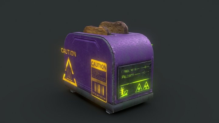 Toaster Cyberpunk - Free Download 3D Model