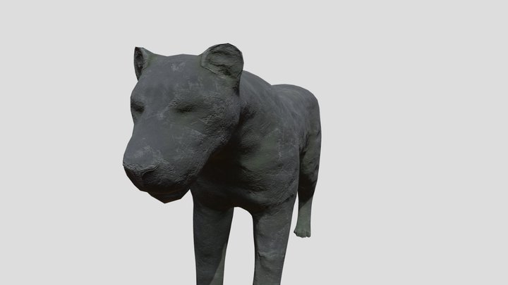 Lion Statue 3D Model