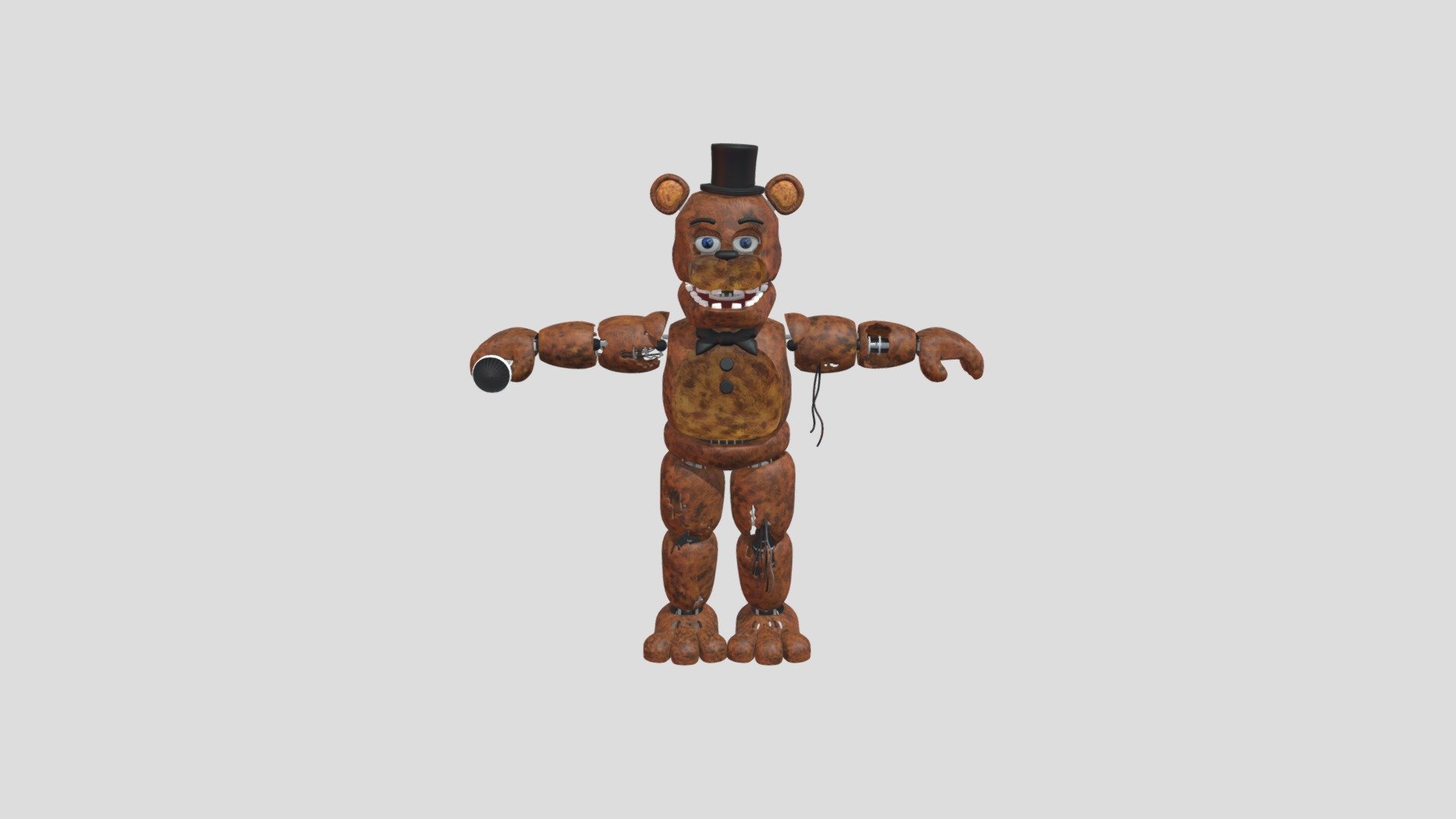 Withered Freddy - Download Free 3D Model By Ofalmet [72f757e] - Sketchfab