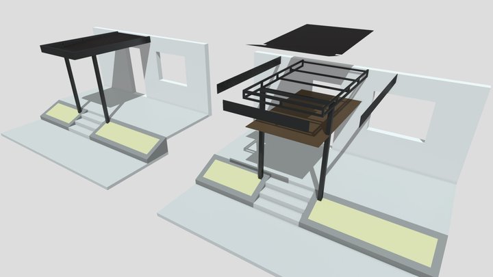 Pergola 3D Model