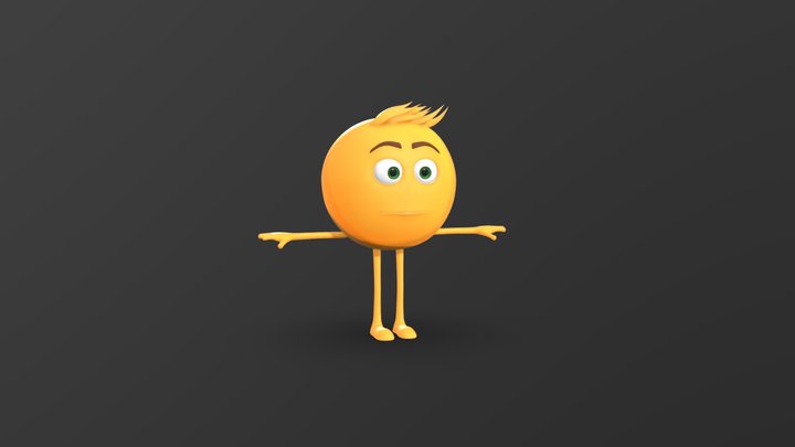 Emoji Guy (Gene) 3D Model