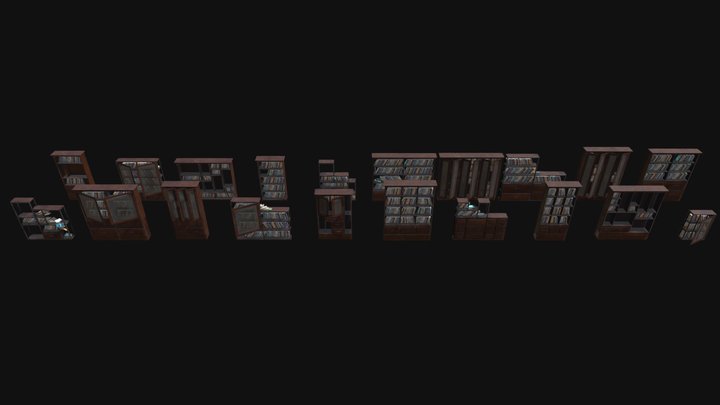 Bookcase generator test 2 – Modello 3D gratuito STL