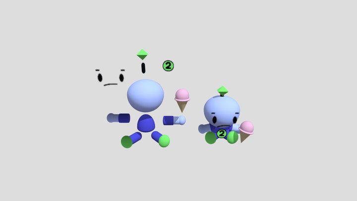 Beebo plush rig 3D Model