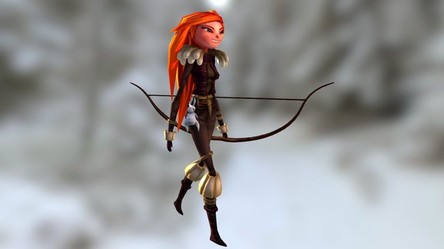 Ygritte Walk Cycle [Animation] 3D Model