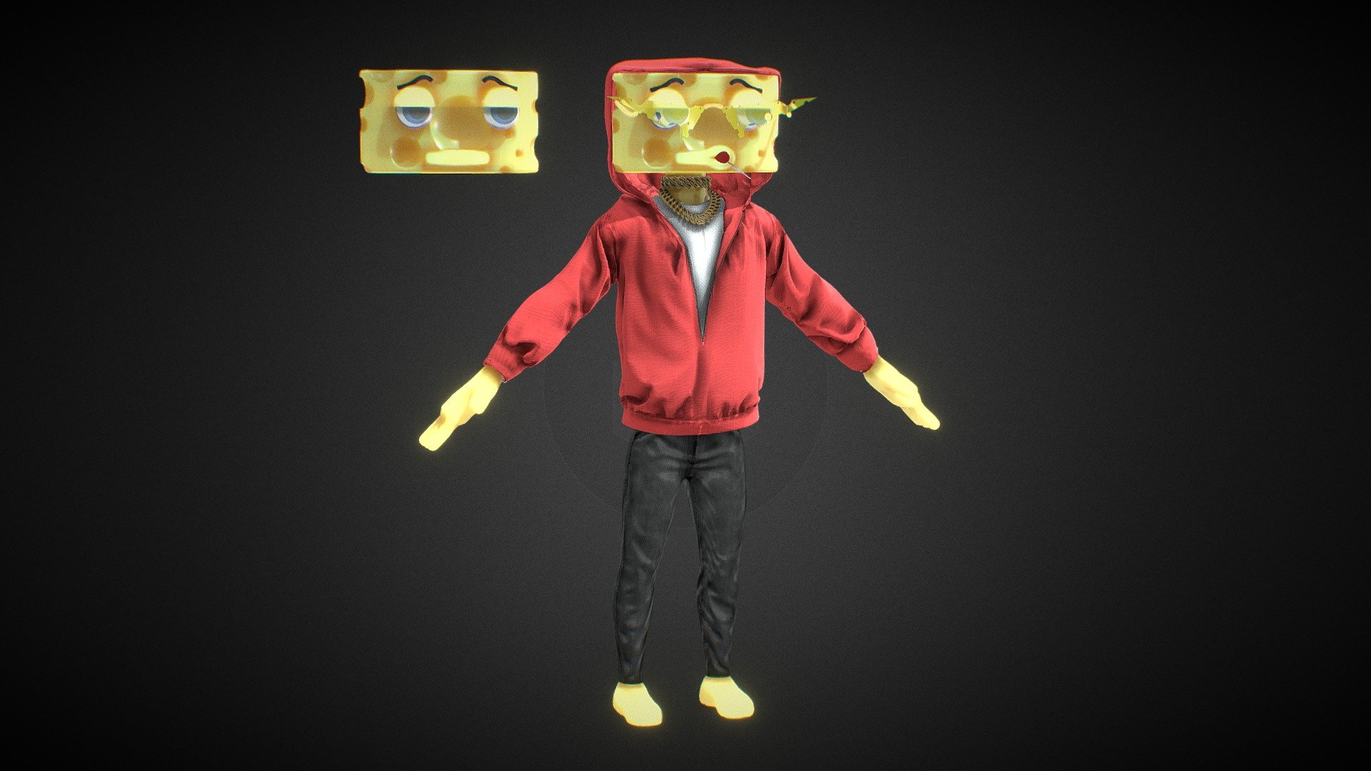 Cheeseboy Buy Royalty Free 3D model by Tiko (tikoavp) [72fcc7c