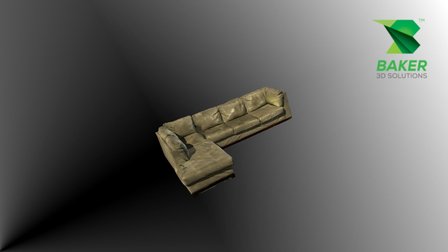 Couch- Scanned by Artec Eva 3D Scanner 3D Model