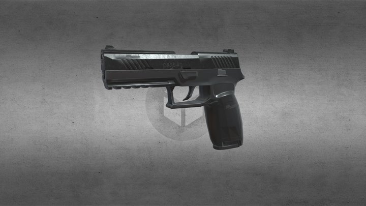 P320 Hand Gun 3D Model