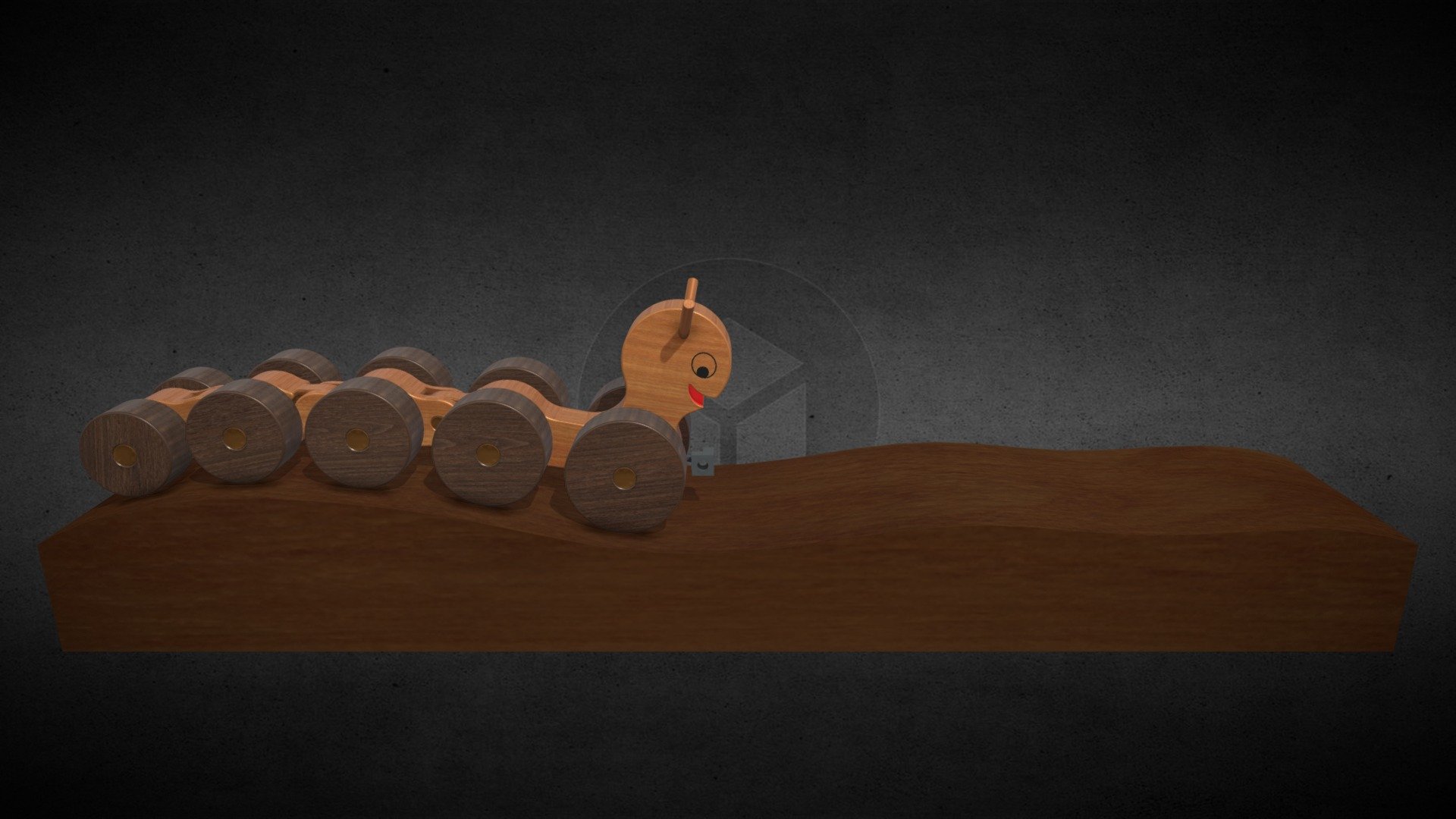 Caterpillar Pulling Wooden Toy