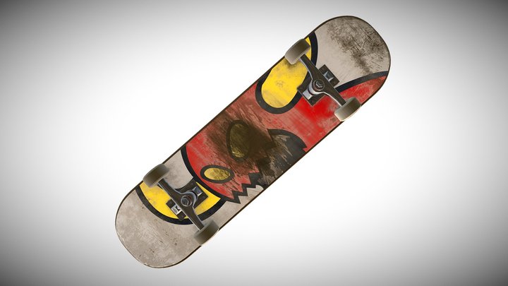 Sketchfab Texturing Challenge: Skateboard 3D Model