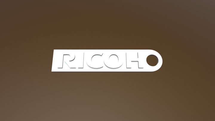 Ricoh Keychain (Right) 3D Model