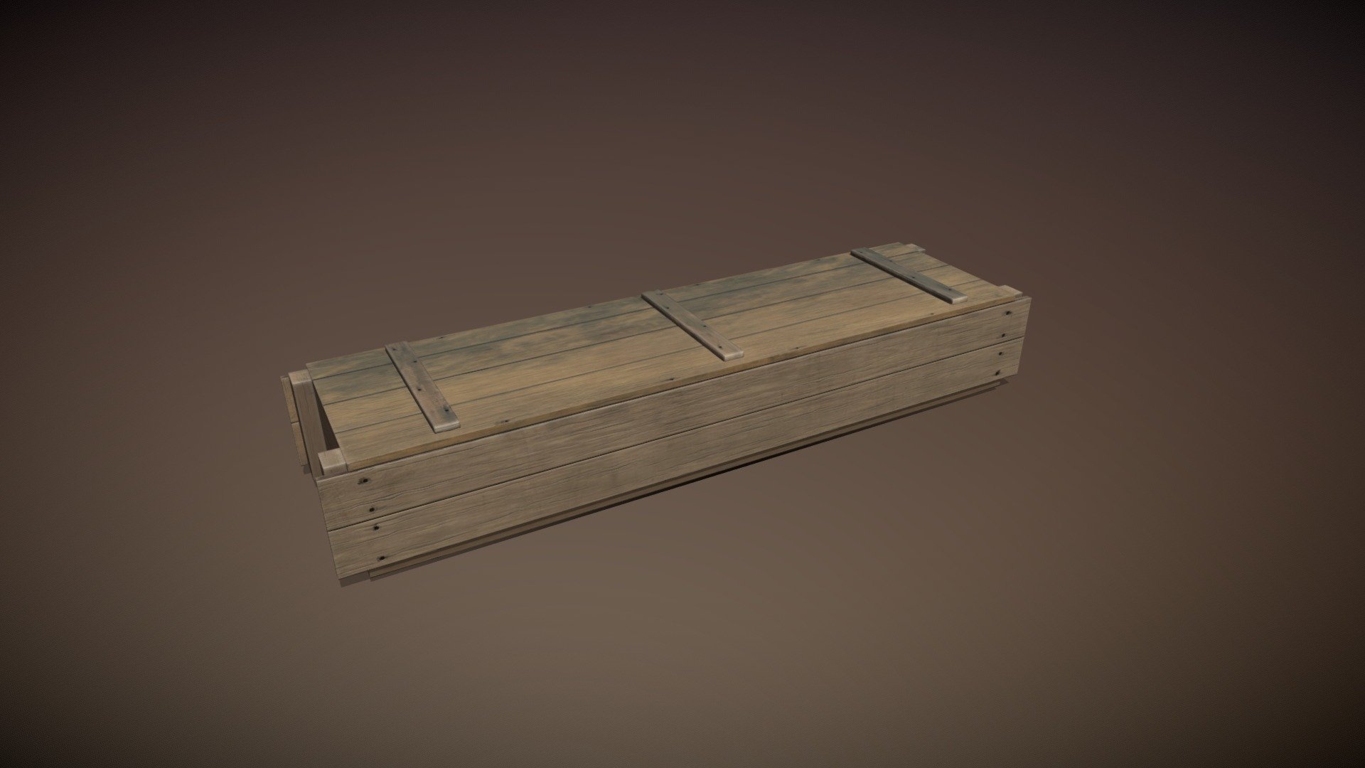 Military wooden crate