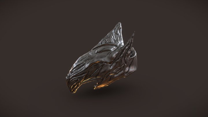 Artorias Helmet Stylized Digital Sculpt 3D Model