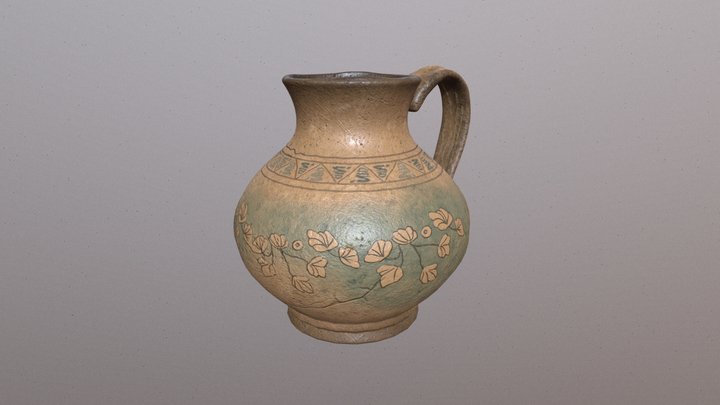 Ancient Decorated Jar | Kaedim 3D Model