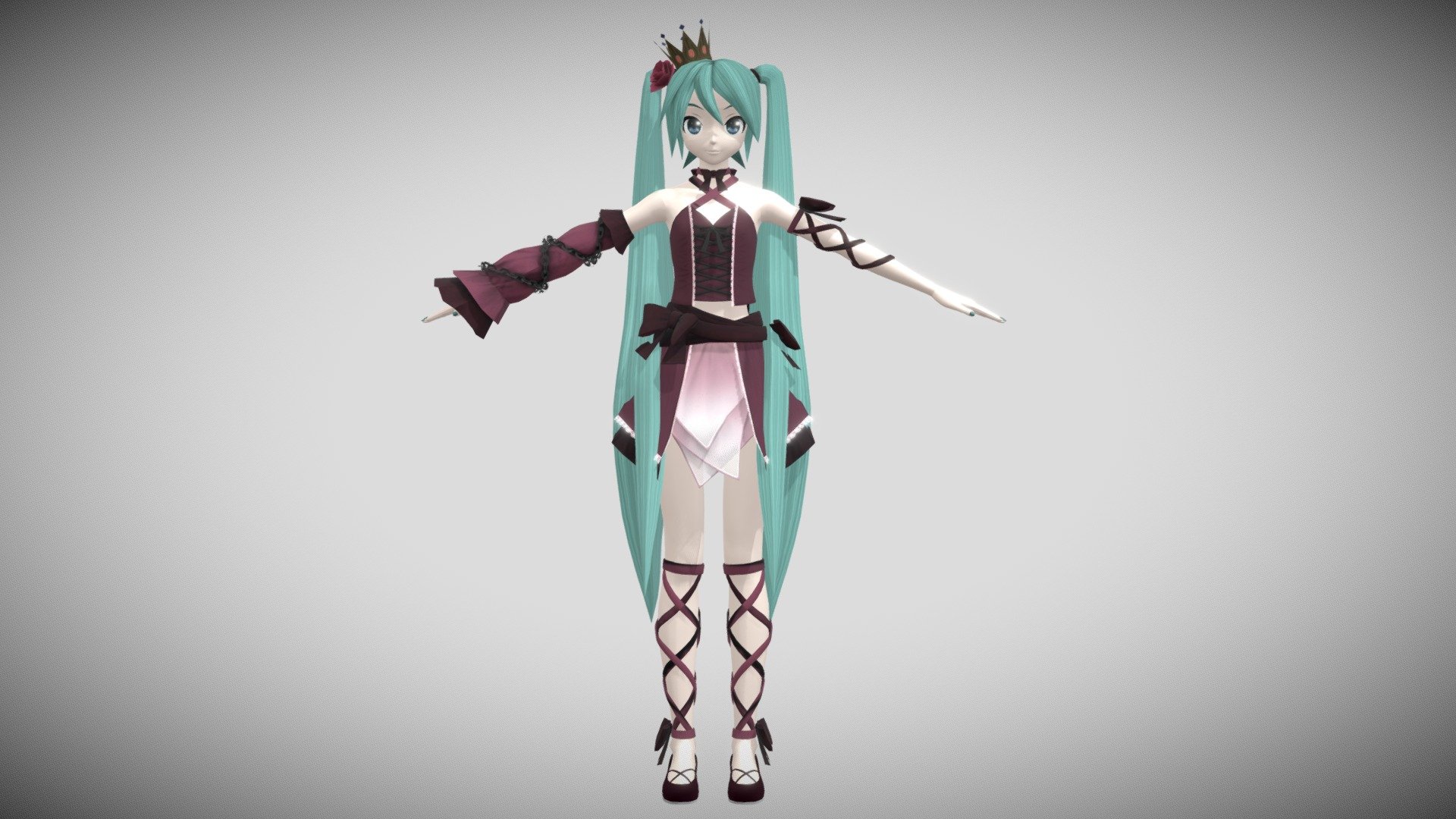 Dt Vintage Miku Download Free 3d Model By 雨宮レン Oscar3dmodel 7302a16 Sketchfab 1800