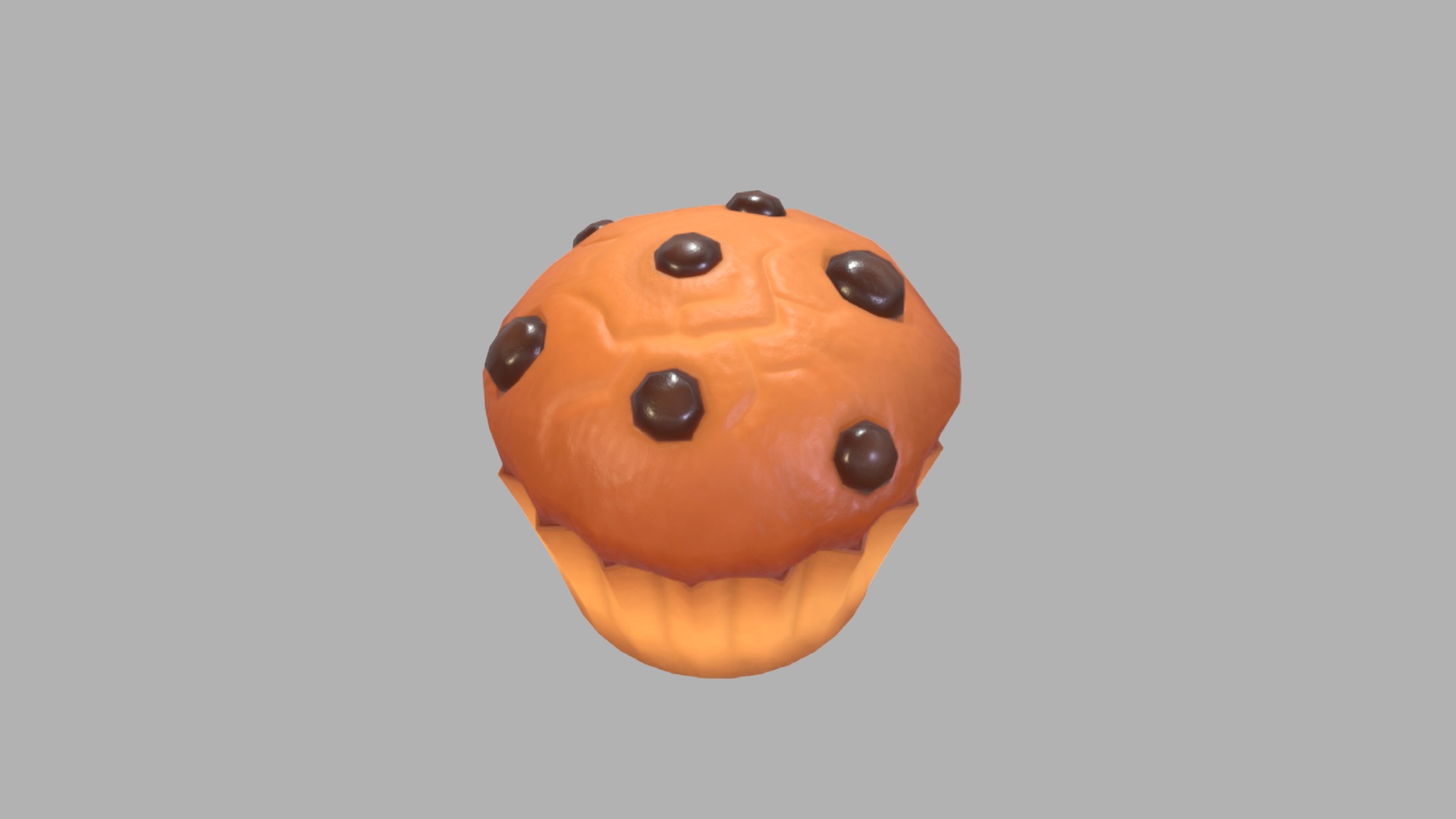 3D model Muffin - This is a 3D model of the Muffin. The 3D model is about a close up of a cookie.