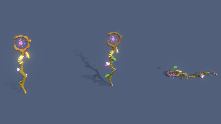 XYZ_Staff_3_stages_Drafts 3D Model