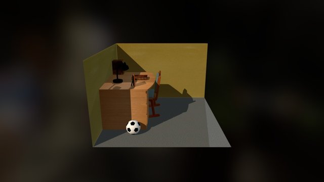 Desk 3D Model