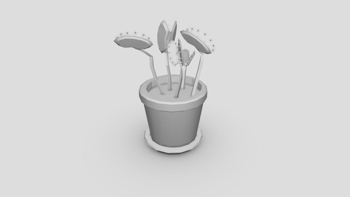 CT4012 Venus fly trap family 3D Model