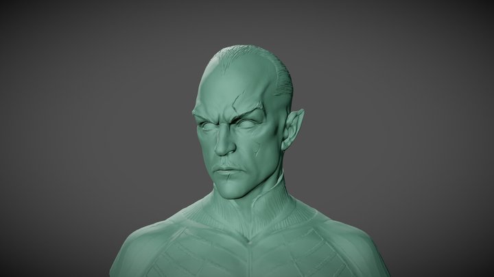 Sinestro Bust 3D Model