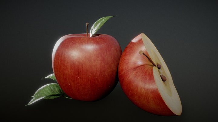 Apple Still Life 3D Model