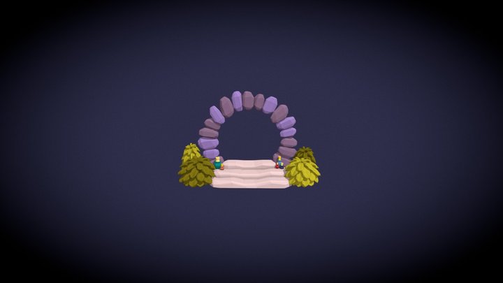 Luna VG - Gate obstacle 3D Model