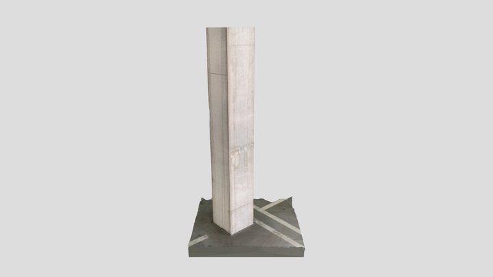 Concrete Pillar 02 3D Model