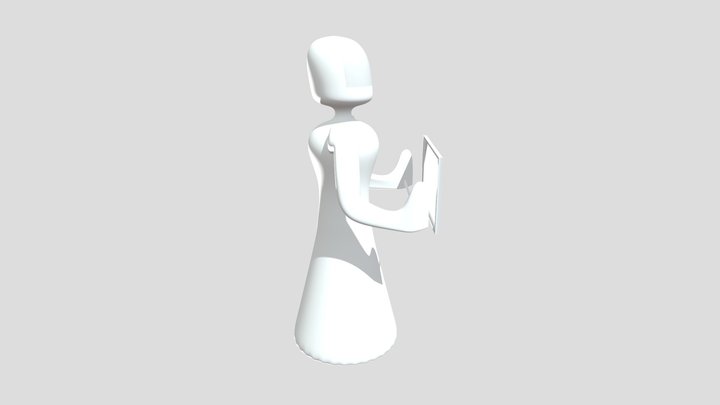 ROVIZ Service Robot for Hotels Hospitals 3D Model
