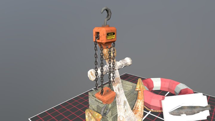 DAE 5 Finished props - By the ocean 3D Model