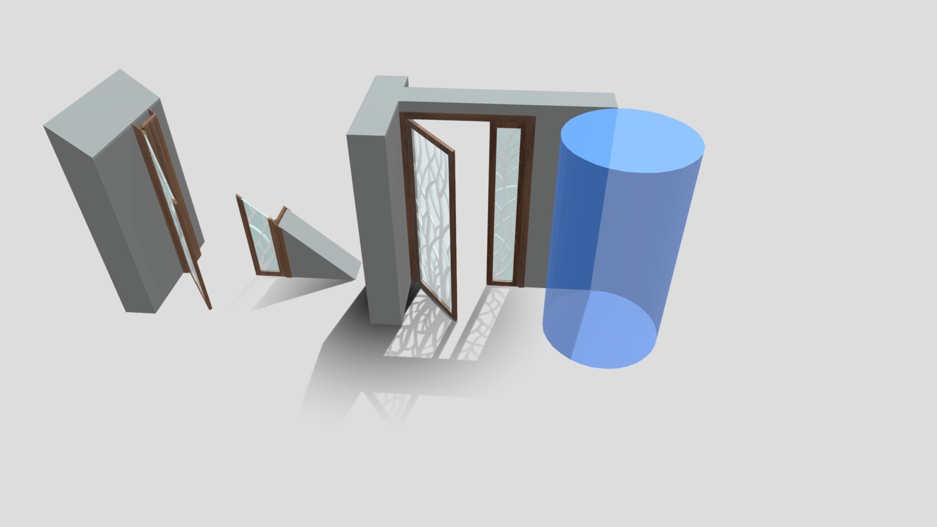 Дверь 3 этаж - 3D model by real_vint [7308912] - Sketchfab