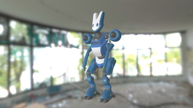 Cyber Bunny 3D Model