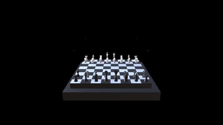 Chess Set 3D Model
