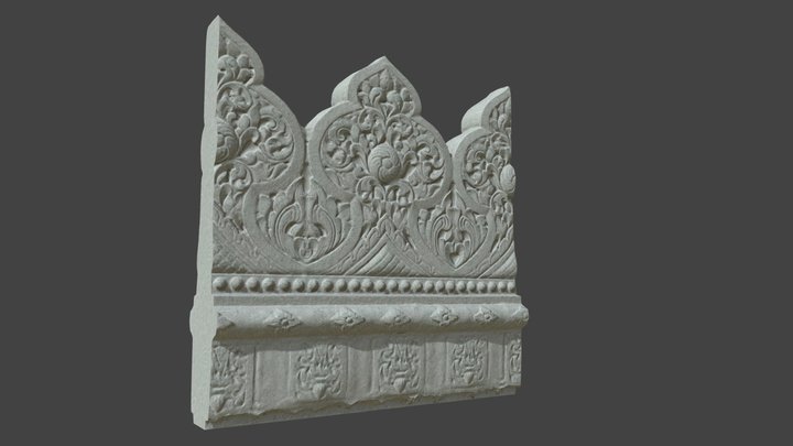 Fence_Arch_Tileable_Pagoda 3D Model