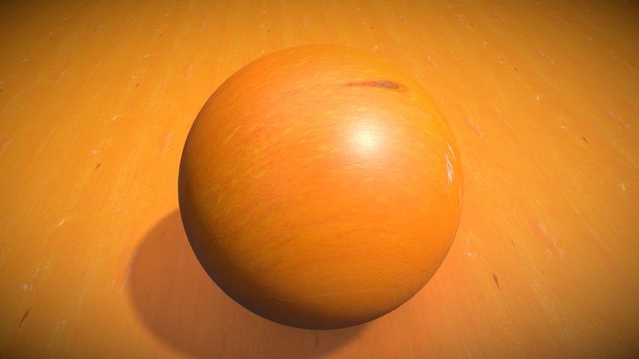 Orange Pumpkin - Photogrammetry Material 3D Model