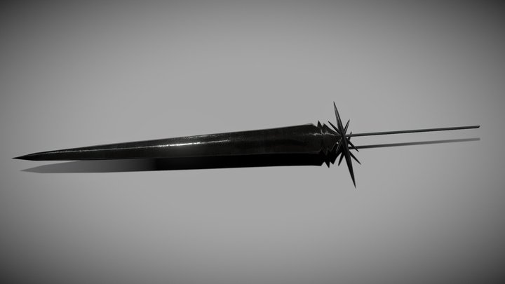 Epee corbeau noir 3D Model