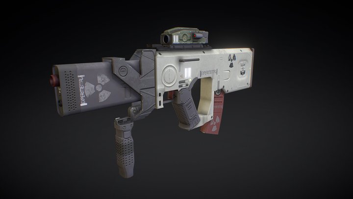 Scifi-Rifle 3D Model